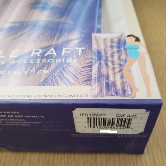 BNWT SOUTH BEACH Luxe Lagoon collection premium inflatable palms pool raft (OS) - Picture 5 of 5